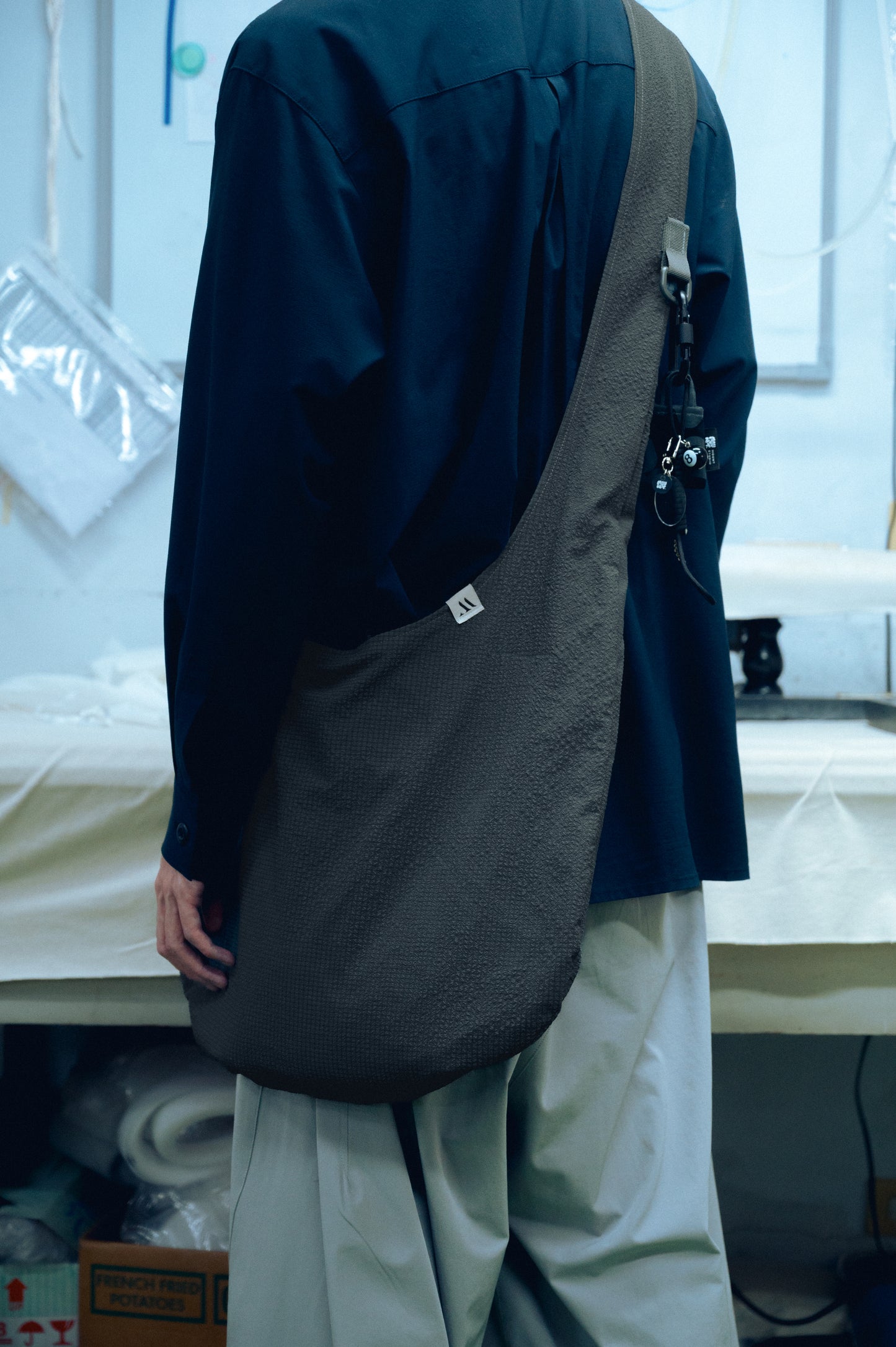 牛角型編織外出包|L・R・XL