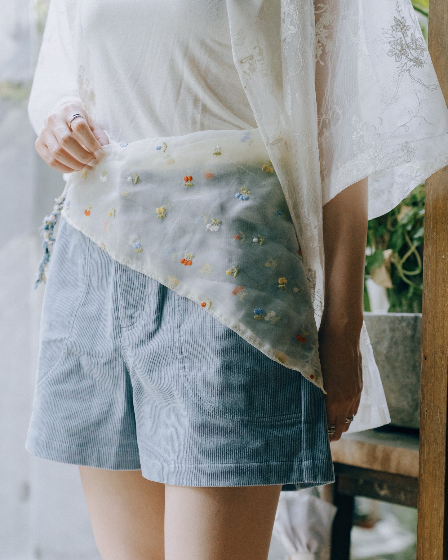 ❨ Quiet Season ❩ 多用途編織綁帶方巾